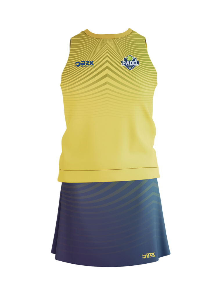 Equipación padel mujer personalizada sublimada