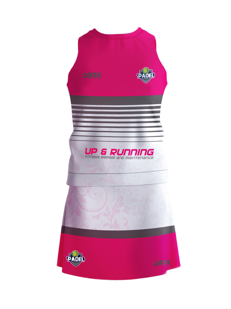Equipación padel mujer personalizada sublimada